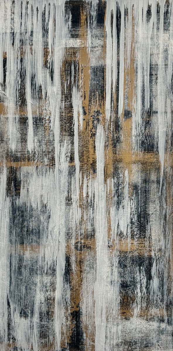 White Drift 50X100X2 Cm By Exclusive Arts, 20 X 39, Artwork For Sale On Artfinder