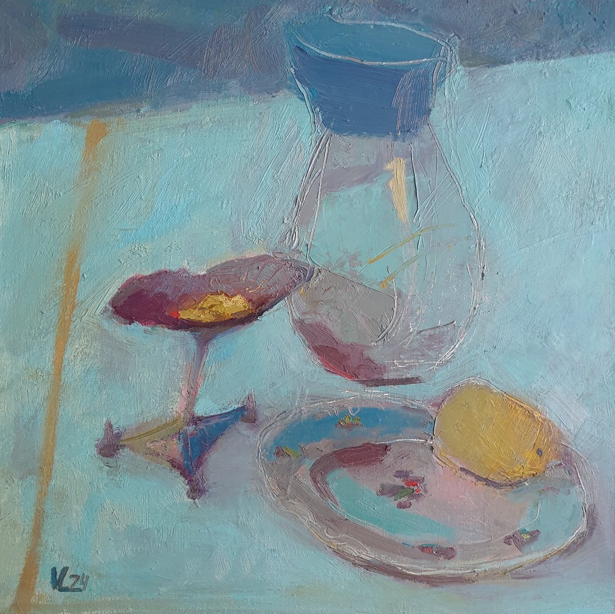 Blue still life by Vladislava Vorobyeva