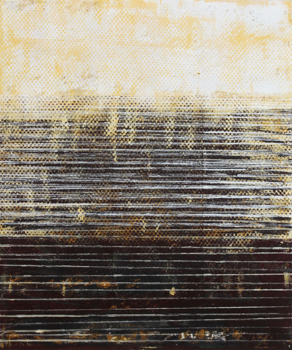 Abstract Acrylic Painting By Petr Strnad, 20 X 24", Neither Here Nor There Ix., Original Artwork