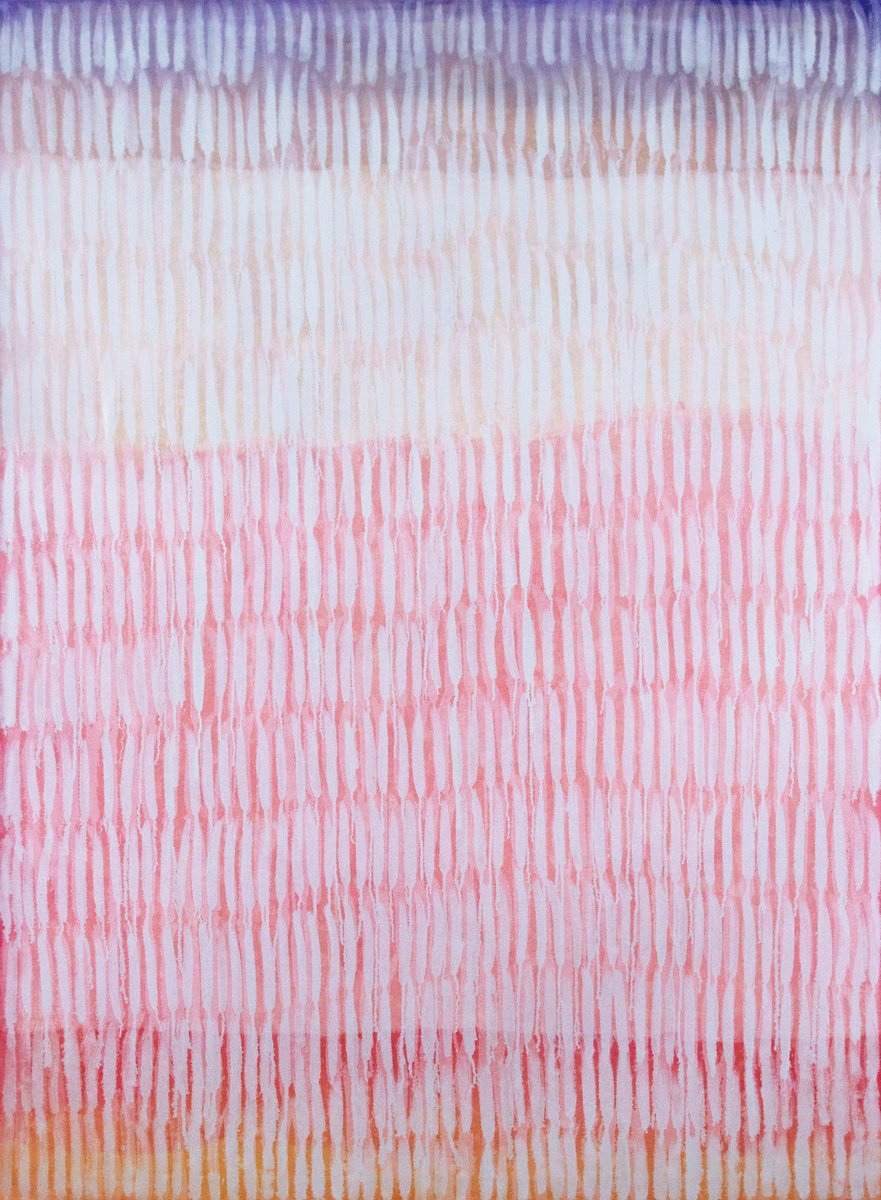 Expressive Abstract Oil Painting By Petr Johan Marek, 55 X 75", Purple Haze, Original Artwork