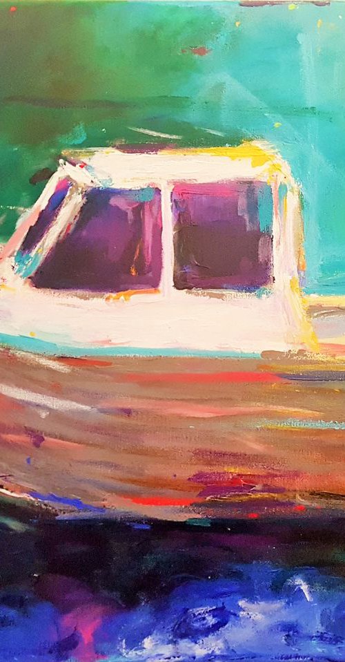 Boat at Henley-on-Thames by Dawn Underwood