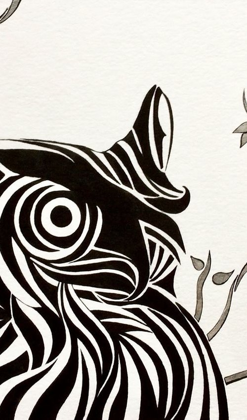 Le hibou / The Owl by Lynda Gagnon