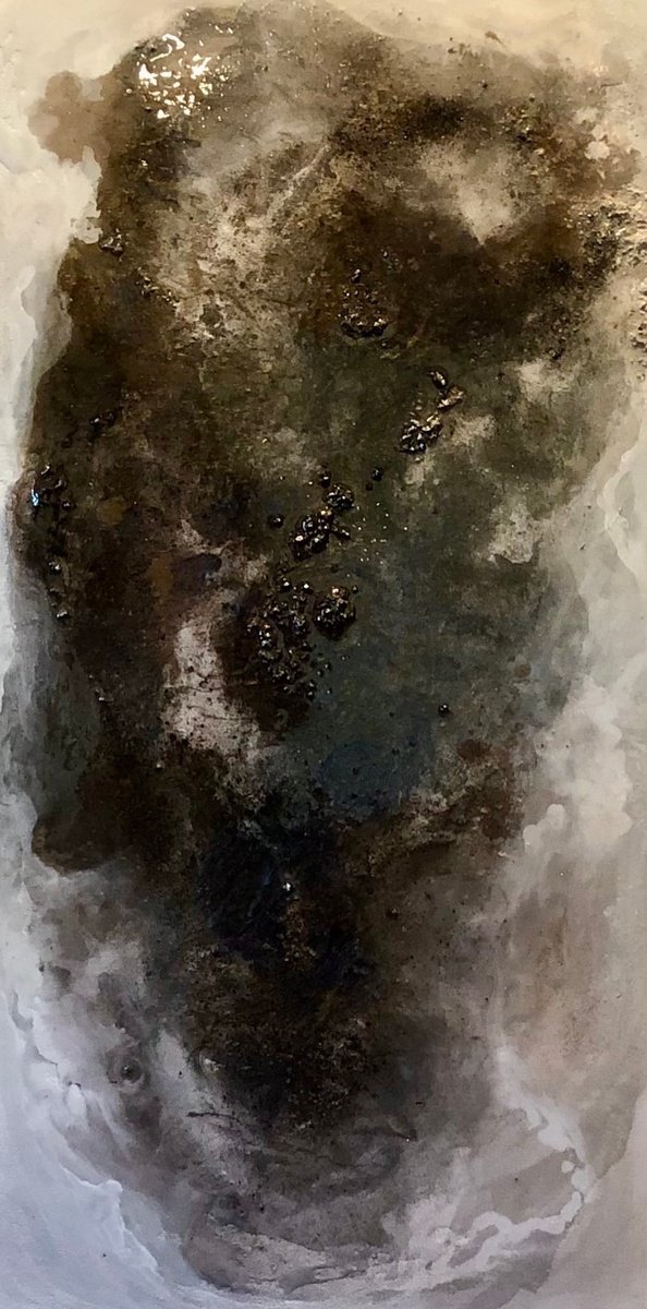 Abstract Painting By Tamara Bettencourt, 18 X 36", Natural Beauty 12, Original Artwork