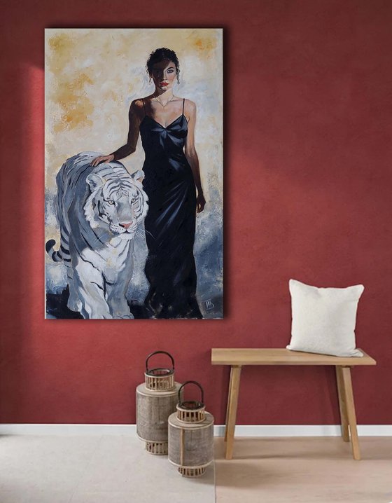 White Tiger, Black Dress