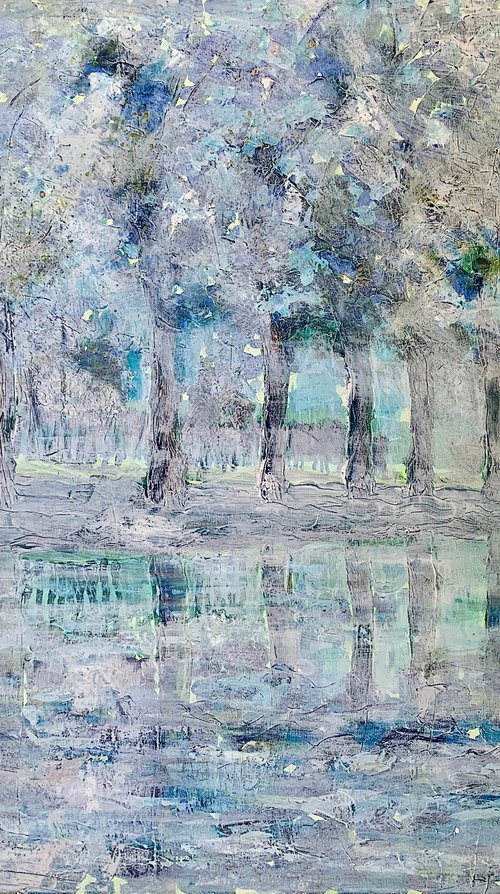 Mist over the Water - large canvas by Suzsi Corio