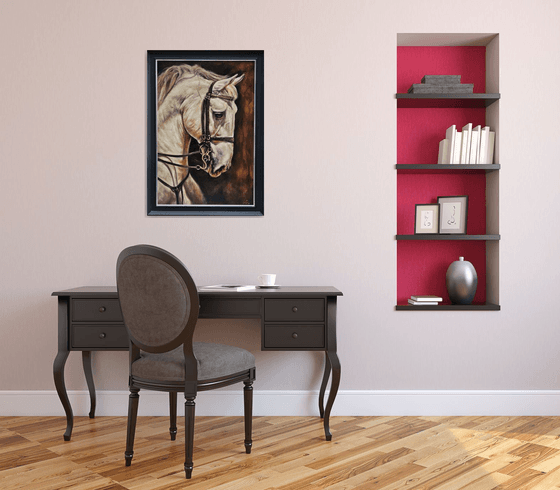 Andalusian-Original Horse Portrait