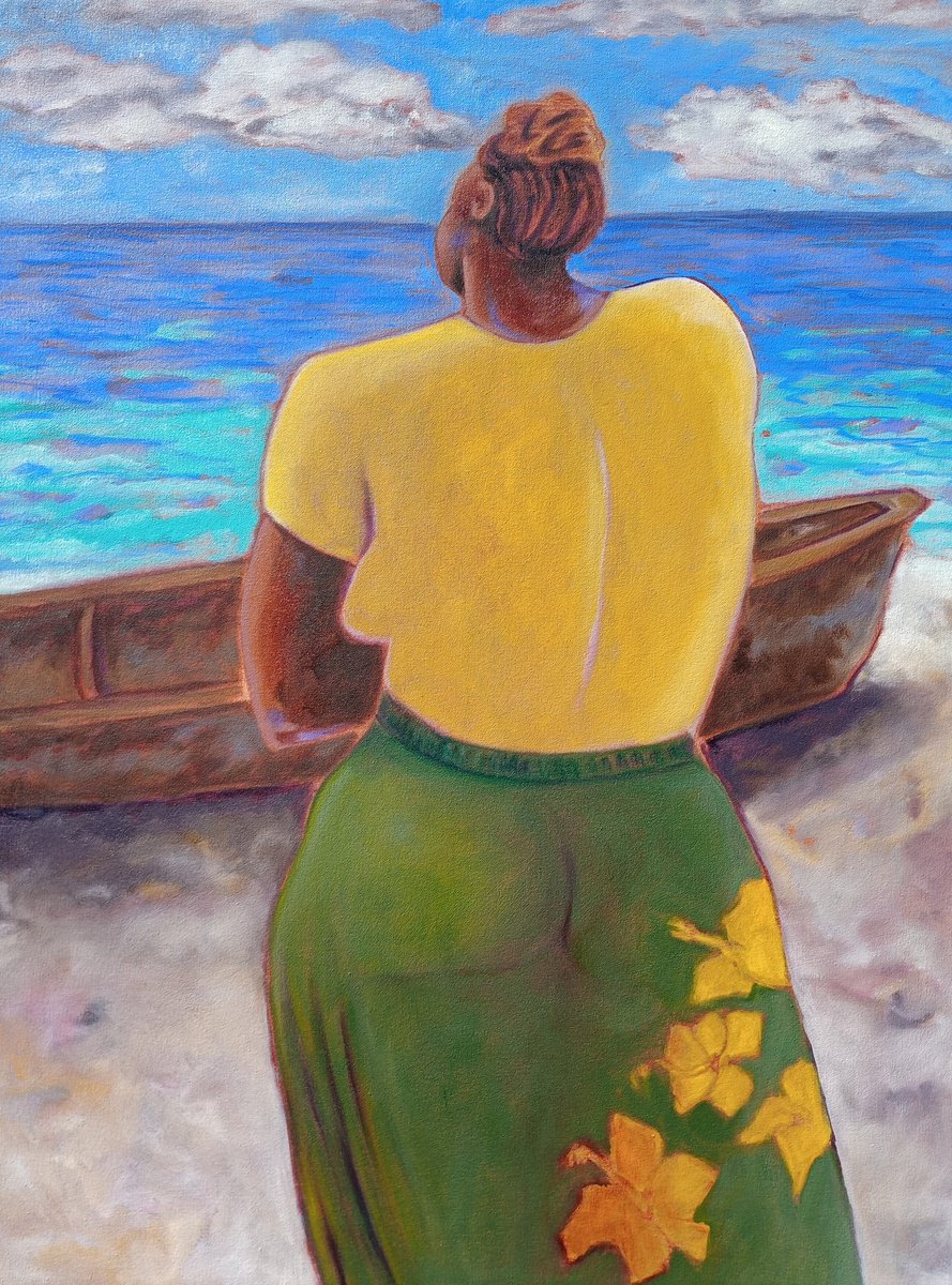 Yellow Hibiscus By Lorie Schackmann, 26 X 34, Artwork For Sale On Artfinder