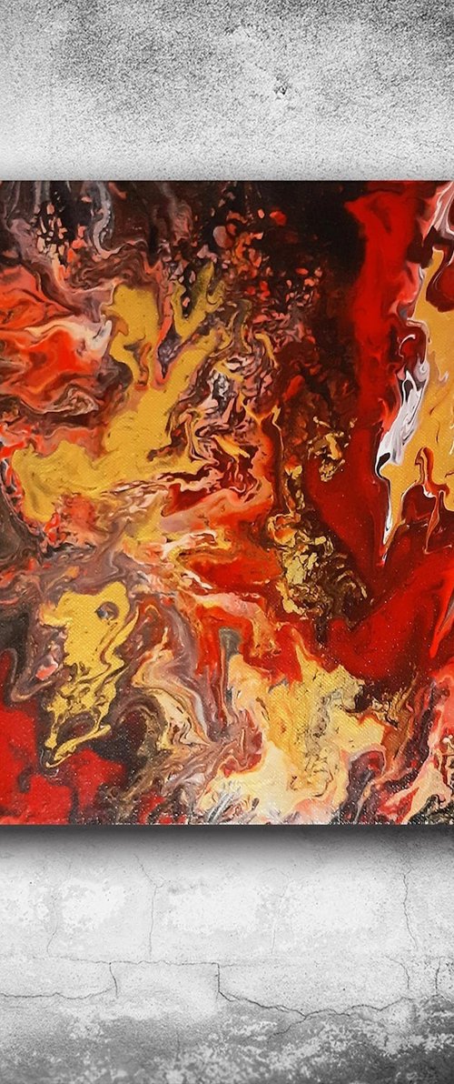 Night fire by Cristina Simeoni