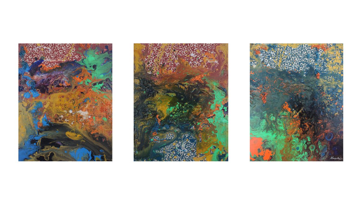 Limits Triptych by Griselle Morales Padron
