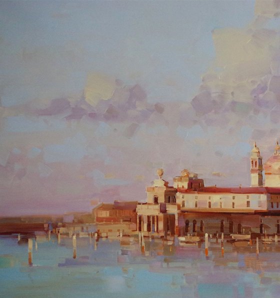 Venice Original oil painting  Handmade artwork One of a kind Large Size