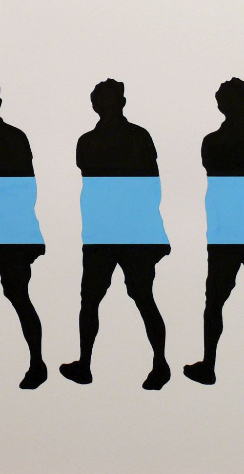 Three walking men -  Tehos by Tehos