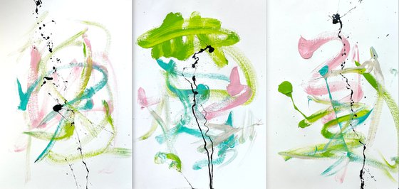Springs Green Ribbon (Triptych)