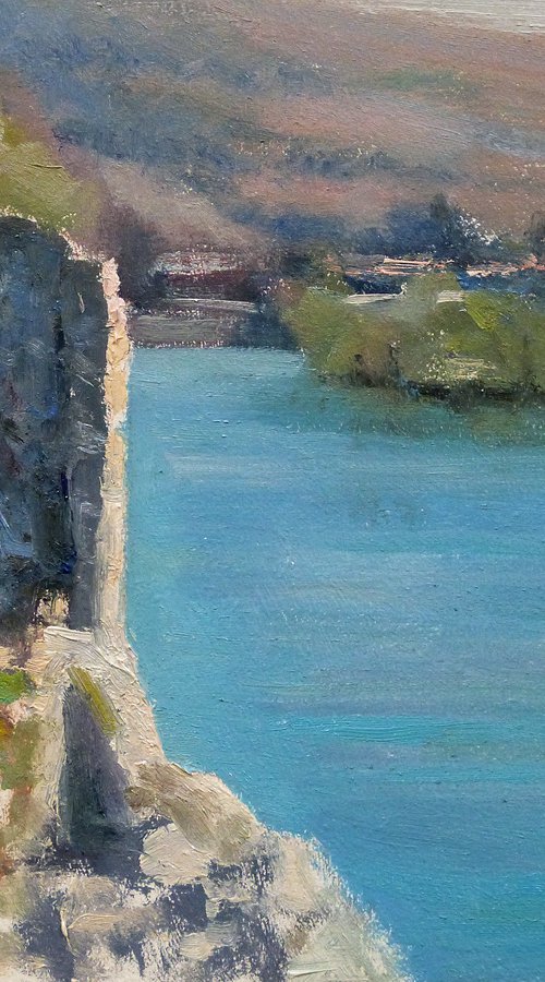 Old Tower on "La Baume" Bridge over the Durance. by Pascal Giroud