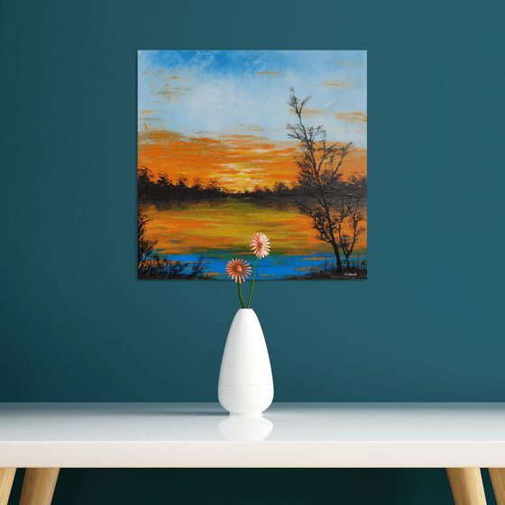 Sunset in the country