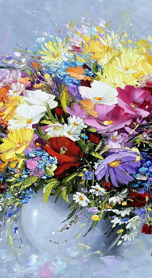 Vibrant Meadow Bouquet by Marieta Martirosyan