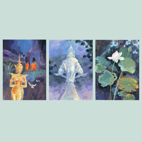 Triptych Thailand Bangkok