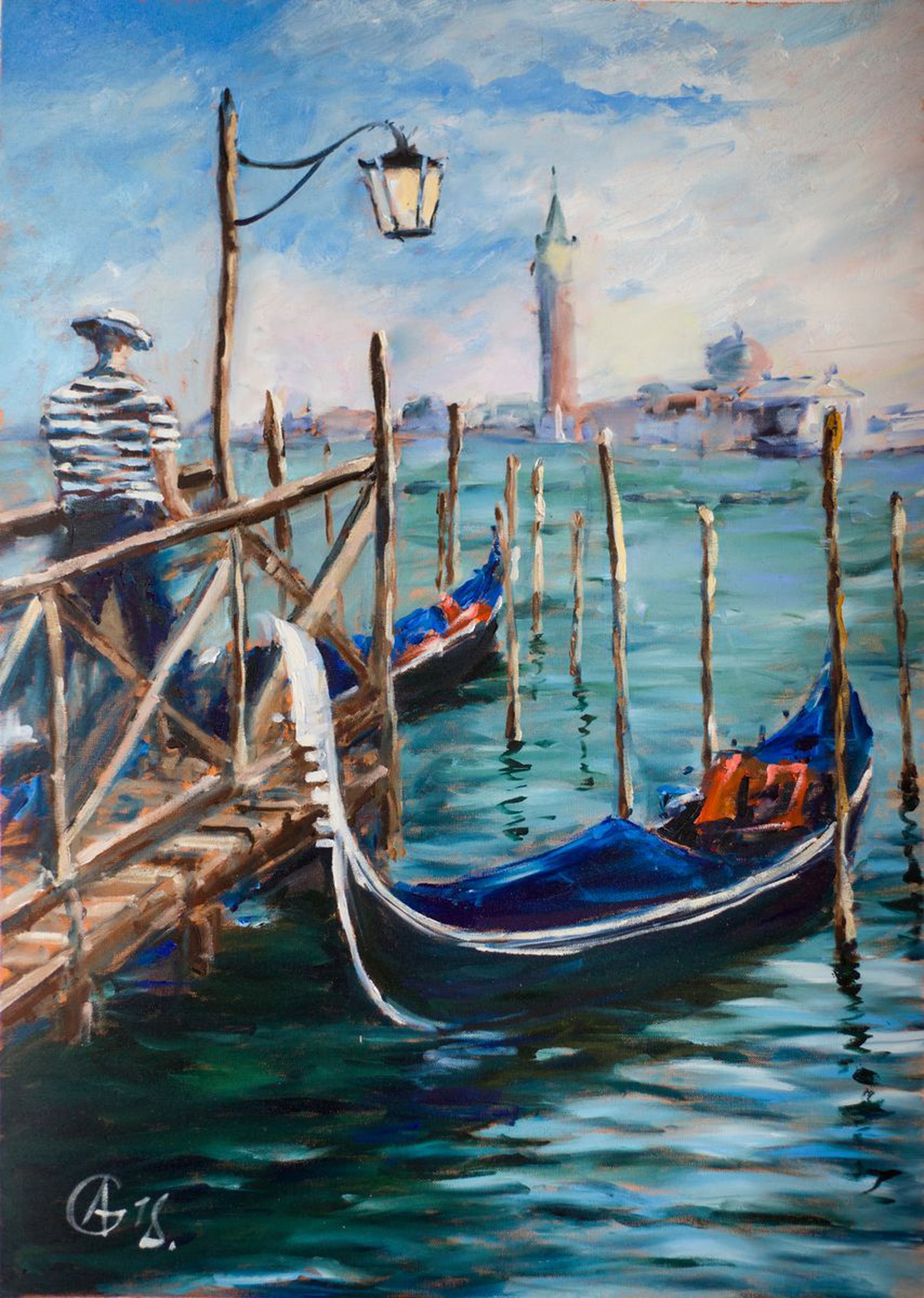 Venice Do You Need Gondola Original Oil Painti Artfinder