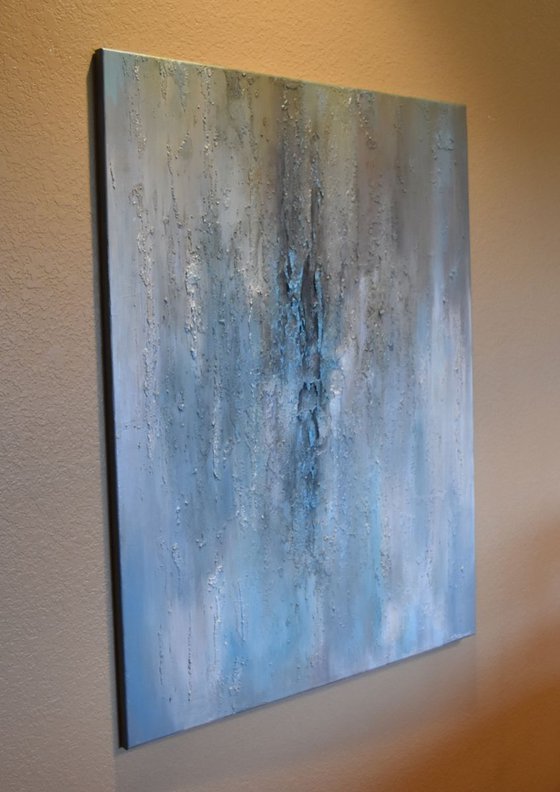 Precious Metals Abstract paintings Large paintings Textural Silver paintings