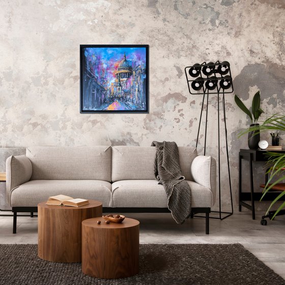 St Pauls Cathedral light explosion