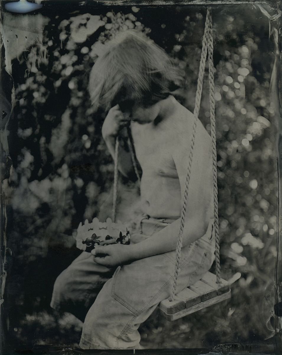 Photorealistic Portrait Photograph By Nicolas Laborie, 16 X 12", My Kingdom For A Swing, Original Artwork