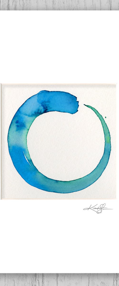 Enso Serenity 98 - Abstract Zen Circle Painting by Kathy Morton Stanion by Kathy Morton Stanion