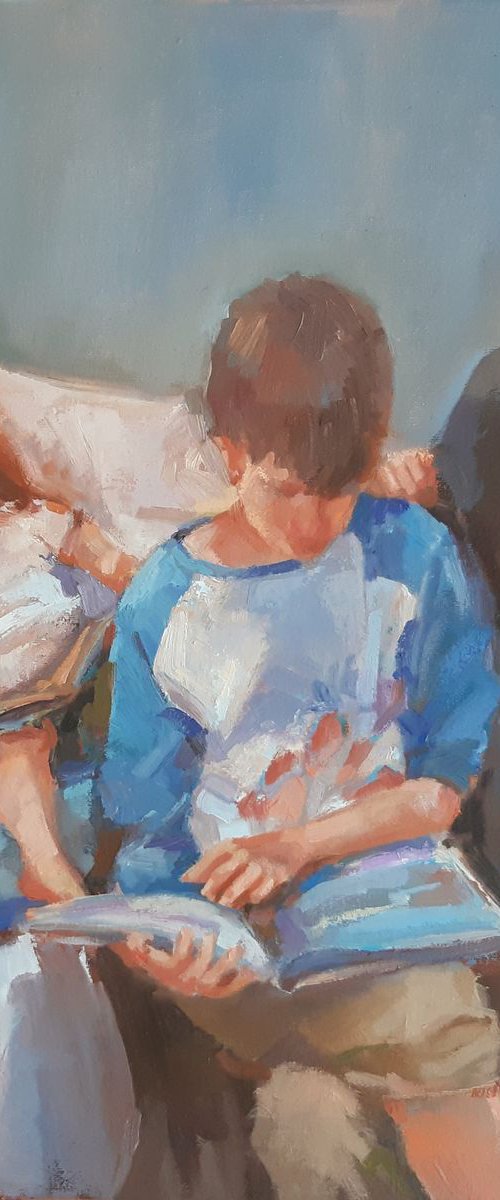 Very interesting book (16x20") ("Childhood" series) by Alexander Koltakov