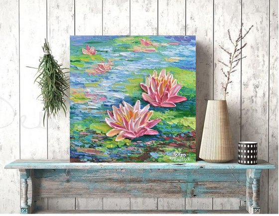 Coral Pink Water Lilies