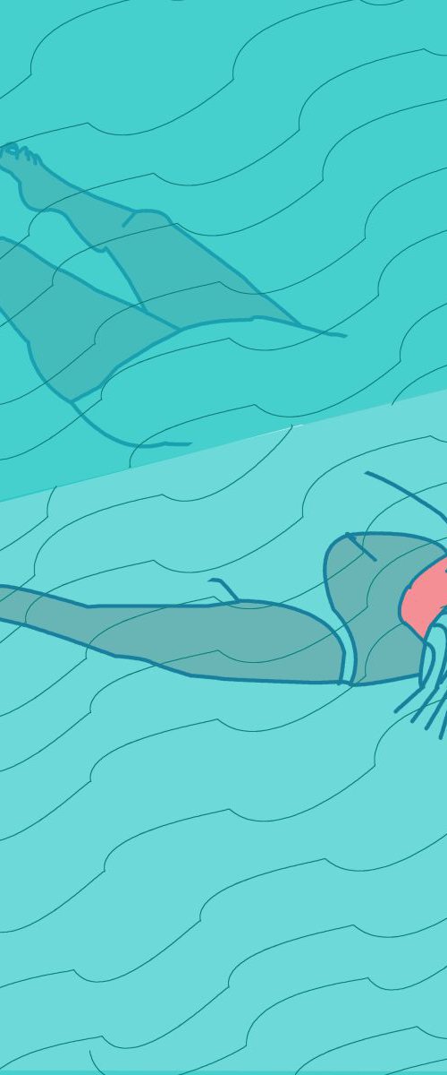 "Floating" pop art print by Artworks by Rina Mualem