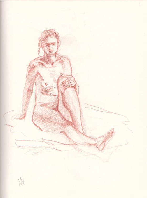 Sketch of Human body. Woman.47