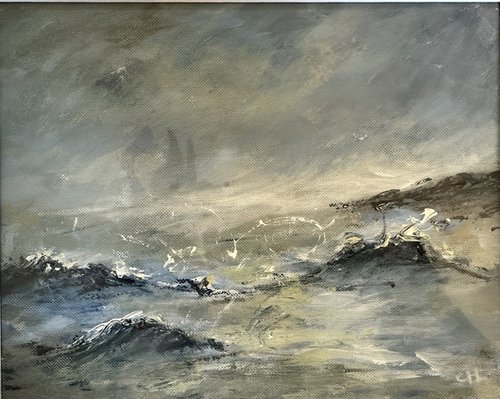 Stormy Sea by Clare Hoath