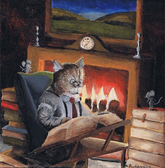 Reading near the Fire