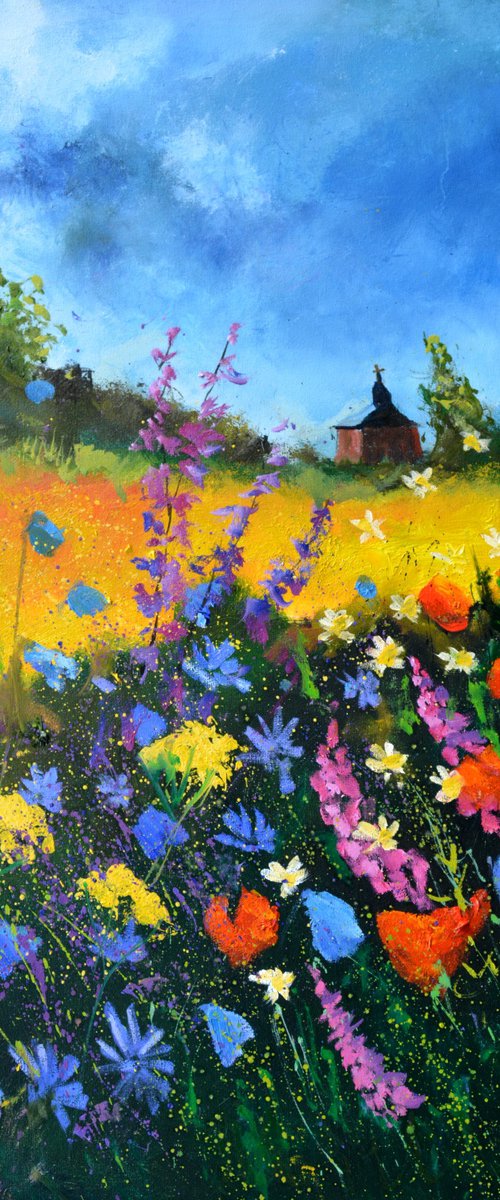 Old chapel in summer by Pol Henry Ledent