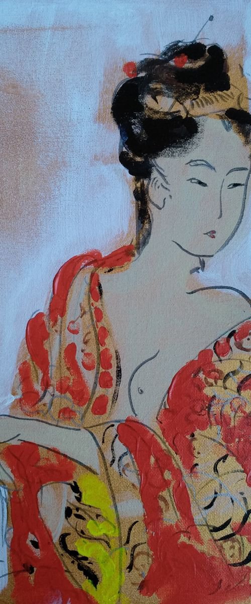 Little gheisa 6 by Marina Del Pozo