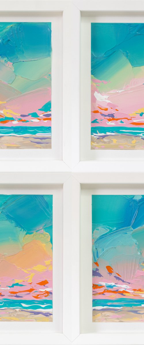 Iridescent Skies - Set of 4 by Joseph Villanueva