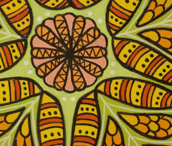 Monarch pattern mandala