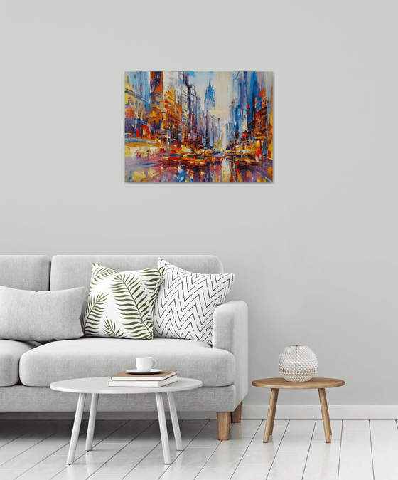 Abstract cityscape (New York)