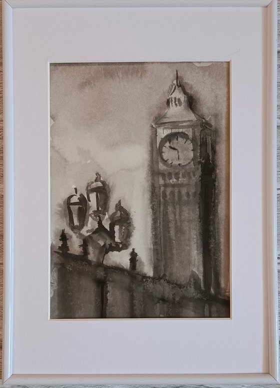 Ink Drawing London view