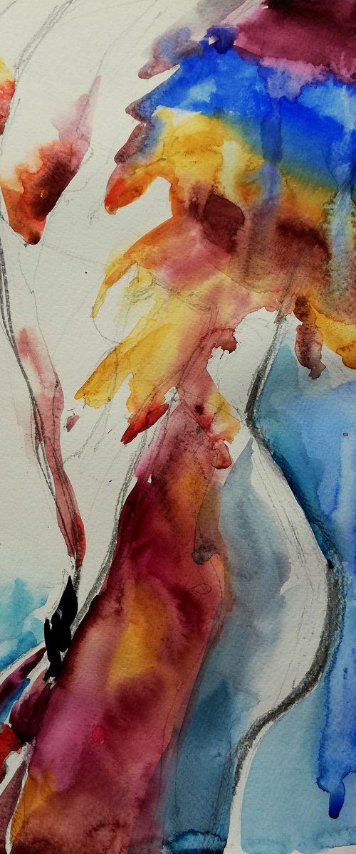 Abstract Bather by Jelena Djokic