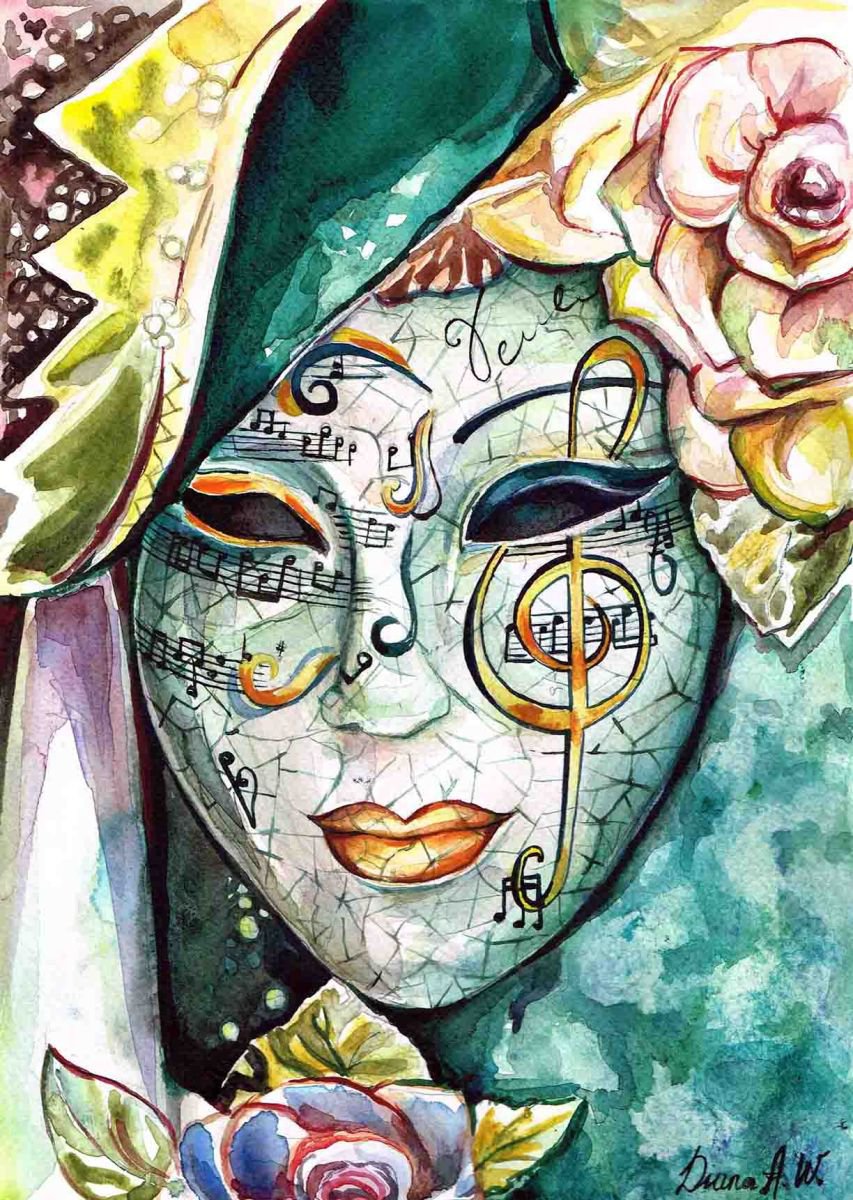 Venice Carnival Mask by Diana Aleksanian