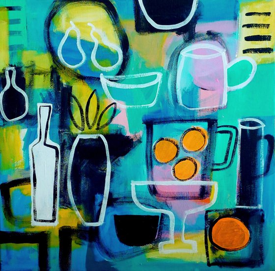 Still Life with a White Bottle