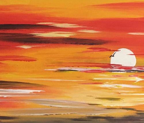 Red sails in the sunset by Marja Brown