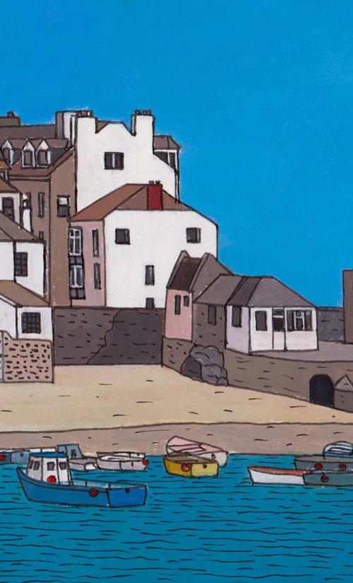 Harbour corner, St Ives by Tim Treagust