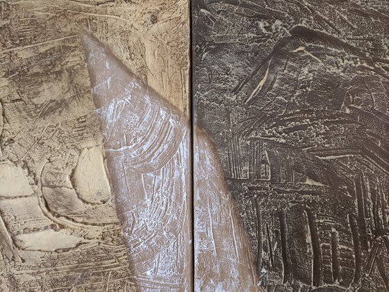 "Unexpected Transition". Diptych.