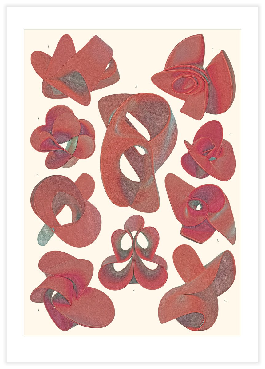 Illustrative Abstract Giclee Print By Vanda Berecz, 16 X 23", Buceros Falsus, Original Artwork