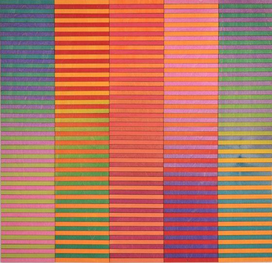 Five Panel Ombre Stripe Colour Study