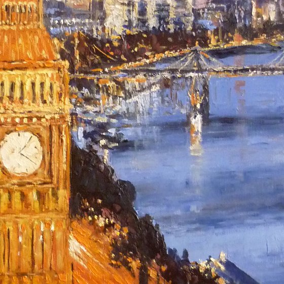 London - Big Ben and River Thames
