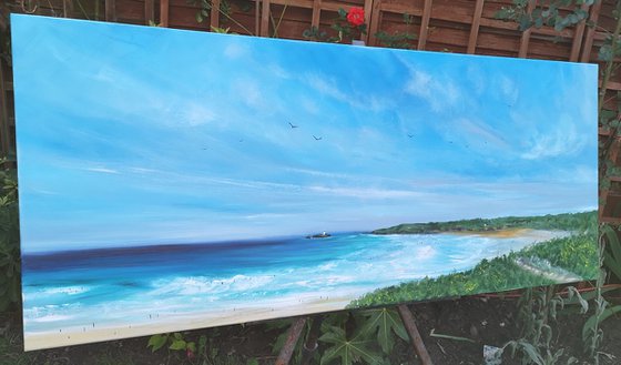 "Gwithian" - Cornish Seascape, Art, Skyscape