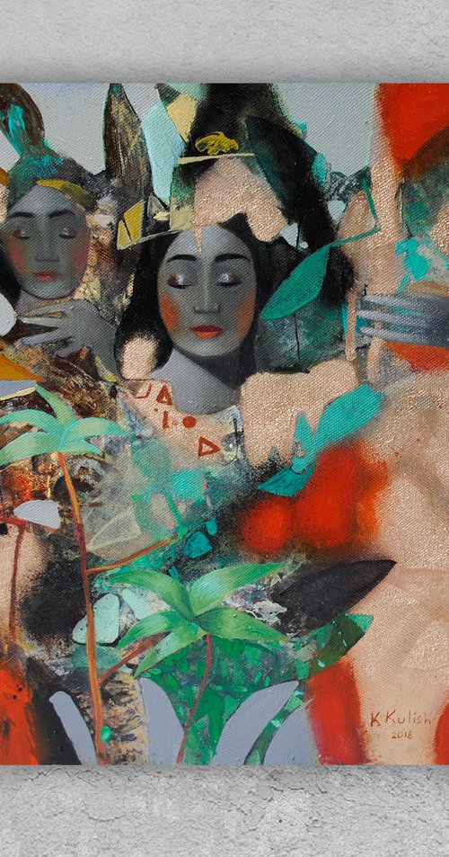 Paintings on canvas, original art by Kate Kulish