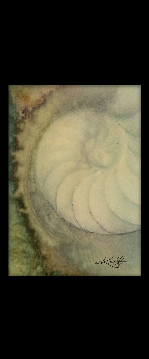 Nautilus Shell 2020-11 -  Mixed Media Sea Shell Painting by Kathy Morton Stanion by Kathy Morton Stanion