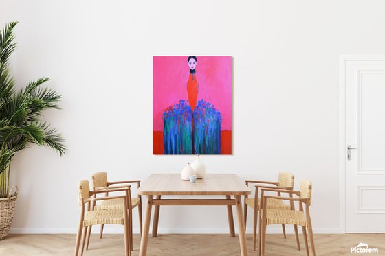 Girl With Flowers — II